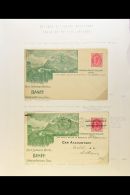 RAILWAYS - CANADIAN PACIFIC RAILWAY ILLUSTRATED POSTCARDS Fine Mint And Used Collection Of 1ST ISSUE Cards In... - Non Classificati