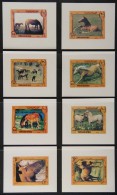 HORSES Yemen 1980s IMPERF PROOFS For An Unissued Set Of 10 Stamps And A Mini-sheet, Printed On Thick Ungummed... - Non Classificati