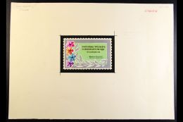 ORIGINAL ARTWORK For The Cook Islands 1976 National Wildlife And Conservation Day Sheetlet Label, SG 563, A... - Altri & Non Classificati