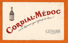 BUVARD & Blotting Paper :  CORDIAL MEDOC  La Liqueur JOURDE Bordeaux - Liqueur & Bière