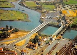 64-HENDAYE- VUE AERIENNE , LE NOUVEAU PONT INTERNATIONAL - Hendaye