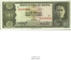 Bolivien Pick-Nr: 154a Bankfrisch 1962 10 Pesos Boliv. - Bolivie