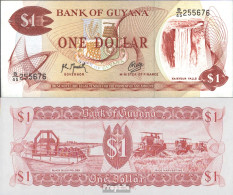 Guyana Pick-Nr: 21g, Signatur 9 Bankfrisch 1992 1 Dollar - Frans-Guyana
