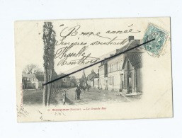 CPA Décollée , Souple - Beauquesne  - La Grande Rue - Beauquesne