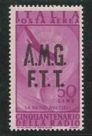 1947 Italia Italy Trieste A  AEREA RADIO 50 Lire Aereo MNH** Air Mail - Luftpost