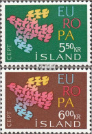 Island 354-355 (kompl.Ausg.) Postfrisch 1961 Europa - Ungebraucht