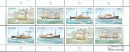 Island 753-756 Kleinbogen (kompl.Ausg.) Postfrisch 1991 Postschiffe - Unused Stamps