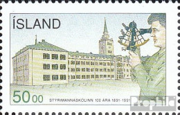 Island 757 (kompl.Ausg.) Postfrisch 1991 Seefahrtsschule - Neufs