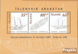 Island Block20 (kompl.Ausg.) Postfrisch 1997 Isländische Ruderschiffe - Unused Stamps