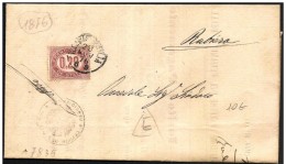 Italia/Italie/Italy: 1876, Storia Postale, Postal History, Histoire Postale, Servizio Di Stato, Service De L'Etat, State - Dienstmarken