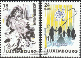 Luxemburg 1535-1536 (kompl.Ausg.) Postfrisch 2001 Kosovohilfe - Nuevos