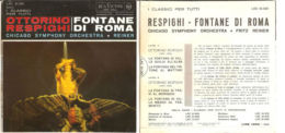 OTTORINO RESPIGHI - FONTANE DI ROMA CHICAGO SIMPHONY ORCHESTRA - REINER NM/NM 7" - Klassik