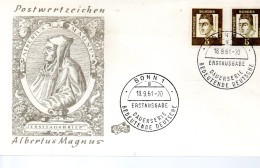 ALLEMAGNE  FDC 1961   Albertus Magnus Theologiens - Theologians