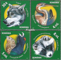 Rumänien 6542-6545 (kompl.Ausg.) Postfrisch 2011 Fauna Naturschutzgebiete - Unused Stamps