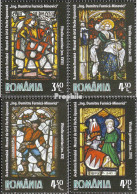 Rumänien 6546-6549 (kompl.Ausg.) Postfrisch 2011 Buntglasfenster Aus Dem Museum - Unused Stamps