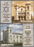 Rumänien 6678-6679 (kompl.Ausg.) Postfrisch 2013 130 Jahre Synagoge - Neufs