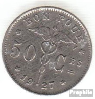 Belgien KM-Nr. : 87 1933 Sehr Schön Nickel Sehr Schön 1933 50 Centimes Knieende Allegorie - 50 Cents