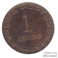 Mosambik KM-Nr. : 74 1945 Sehr Schön Bronze Sehr Schön 1945 1 Escudo Wappen - Mozambique