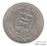 Slowakei KM-Nr. : 2 1939 Vorzüglich Nickel Vorzüglich 1939 5 Korun Wappen - Slovacchia