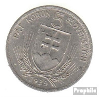 Slowakei KM-Nr. : 2 1939 Vorzüglich Nickel Vorzüglich 1939 5 Korun Wappen - Slovakia
