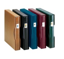 Lindner 1124 - H Set: Ringbinder REGULAR Mit Kassette-hellbraun - Autres & Non Classés