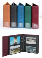 Lindner 1300PK - W Postkarten-Album Multi Collect-weinrot - Autres & Non Classés