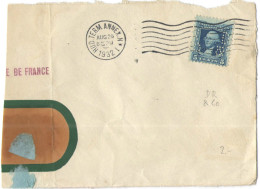 STATI UNITI - UNITED STATES - USA - US - 1932 - Fragment - 5c - Perfin - DR & Co - Viaggiata Da New York - Perforados