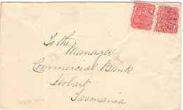 New South Wales - Australia - 1904 - 2 X 1d + Special Cancel - Viaggiata Da Nowra Per Sidney, Per Hobart, Tasmania - Lettres & Documents