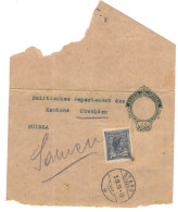 BRASILE - BRASIL - 1920 - 20 Reis + 20 + 1 Missed Stamp - Wrapper - Intero Postale - Entier Postal - Postal Stationer... - Postal Stationery