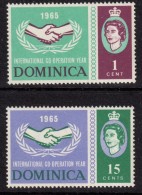 DOMINICA 1965 International Co-operation Year I C Y Omnibus Set- Mint Never Hinged MNH **- 7B1421 - Dominica (...-1978)