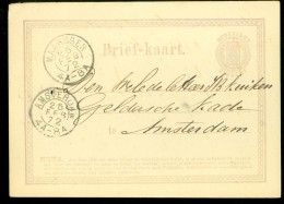 HANDGESCHREVEN BRIEFKAART Uit 1872 Van KLEINROND MAARSSEN Naar AMSTERDAM   (10.472b) - Lettres & Documents