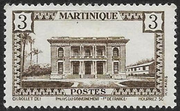 MARTINIQUE  1942-44  - Y&T 191 - Hôtel Du Gouvernement  - NEUF* - Neufs