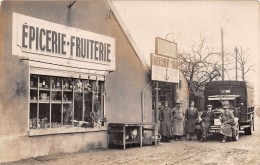 VENETTE   - Carte-Photo  -  Epicerie - Fruiterie " ABEELE "  - Ravitaillement De La Marine - Immatriculation " LS " Oise - Venette