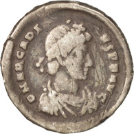 Monnaie, Arcadius, Silique, 392-395, Constantinople, TB+, Argent, RIC:IX 77e - La Fin De L'Empire (363-476)