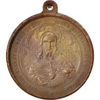 Espagne, Medal, Jesus And The Virgin, Religions & Beliefs, XIXth Century, TTB - Other & Unclassified