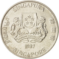 Monnaie, Singapour, 20 Cents, 1987, British Royal Mint, SUP, Copper-nickel - Singapur