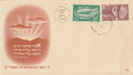 Enveloppe  FDC  1er  Jour  ISRAEL  2éme  Anniversaire  De  L' Etat   1950 - FDC