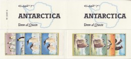Umm-al-Qiwain 1971 Penguins Booklet With 2x6v ** Mnh (31252) - Autres & Non Classés