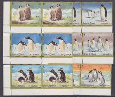 Umm-al-Qiwain 1972 Antarctica Penguins 6v  Pair  ** Mnh (31253) - Altri & Non Classificati