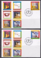 United Nations New York 2001 International Year Of Volunteers 2v 2 Maxicards (31256) - Tarjetas – Máxima