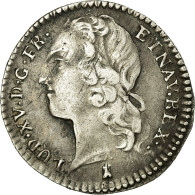 Monnaie, France, Louis XV, 1/10 Écu Au Bandeau, 12 Sols, 1/10 ECU, 1743 - 1715-1774 Luigi XV Il Beneamato
