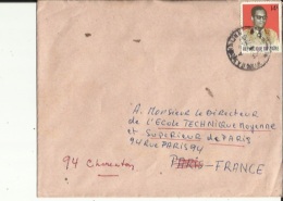 Enveloppe Timbrée De Exp  Kinshasa  Adres A E T M S  A Charenton 94 - Used Stamps