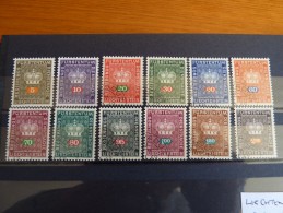 Liechtenstein 1968 Official Set Used SG O495-506 Mi 45-56 - Service