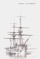 VOILIER Militaire       H1       Cuirassé " La Triomphante " - Sailing Vessels