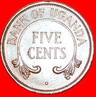 § TUSKS: UGANDA ★ 5 CENTS 1966! LOW START  ★ NO RESERVE! - Oeganda