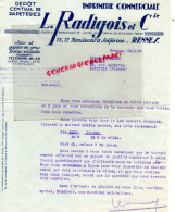 35 - RENNES - FACTURE L. RADIGOIS - IMPRIMERIE COMMERCIALE- PAPETERIE- 15 BD SOLFERINO -1936 - Drukkerij & Papieren