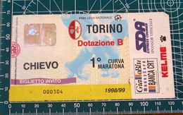 Calcio Ticket BIGLIETTO TORINO - CHIEVO VERONA 1998/99 - Tickets D'entrée