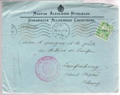 Hungria, 1915, For Laufenbourg, Censura - Storia Postale