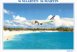 Amérique - St Maarten St Martin - Avion Air France Landing At Juliana Airport - - Saint-Martin