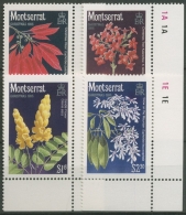 Montserrat 1986 Weihnachten Blüten 662/65 A Postfrisch - Montserrat